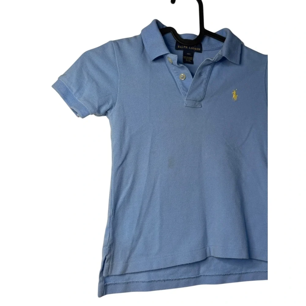 Ralph‎ Lauren Polo Shirt Blue Short Sleeve Classic Pony Logo 4/4T Kids Boys
